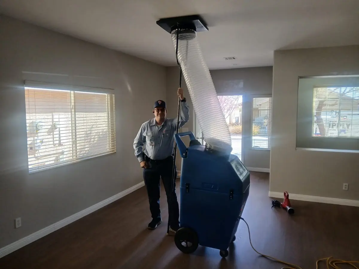 Professional Dryer Vent Cleaning work inside a Burlington home
